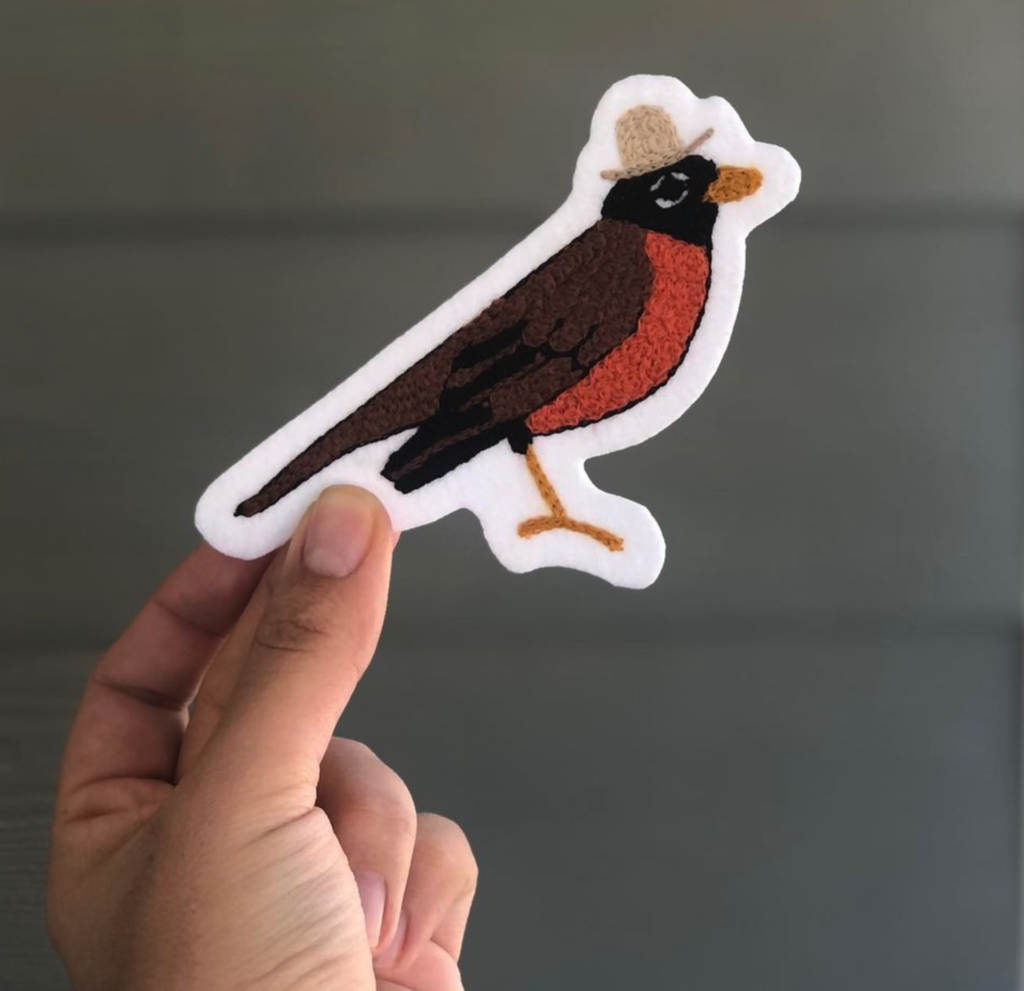 American Red-Breasted Robin wearing an Open Road Stetson 